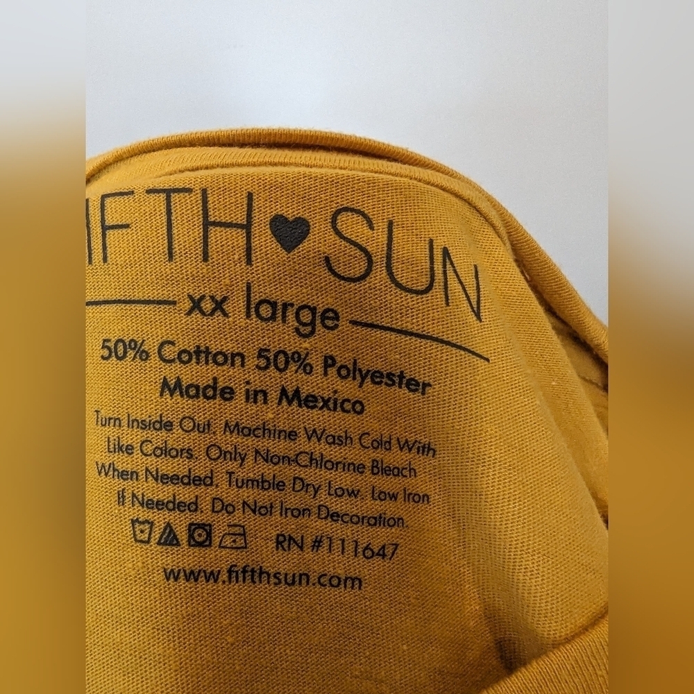 Fifth sun Cactus Tee, gold, Womens size XXL new with tags - Picture 6 of 12